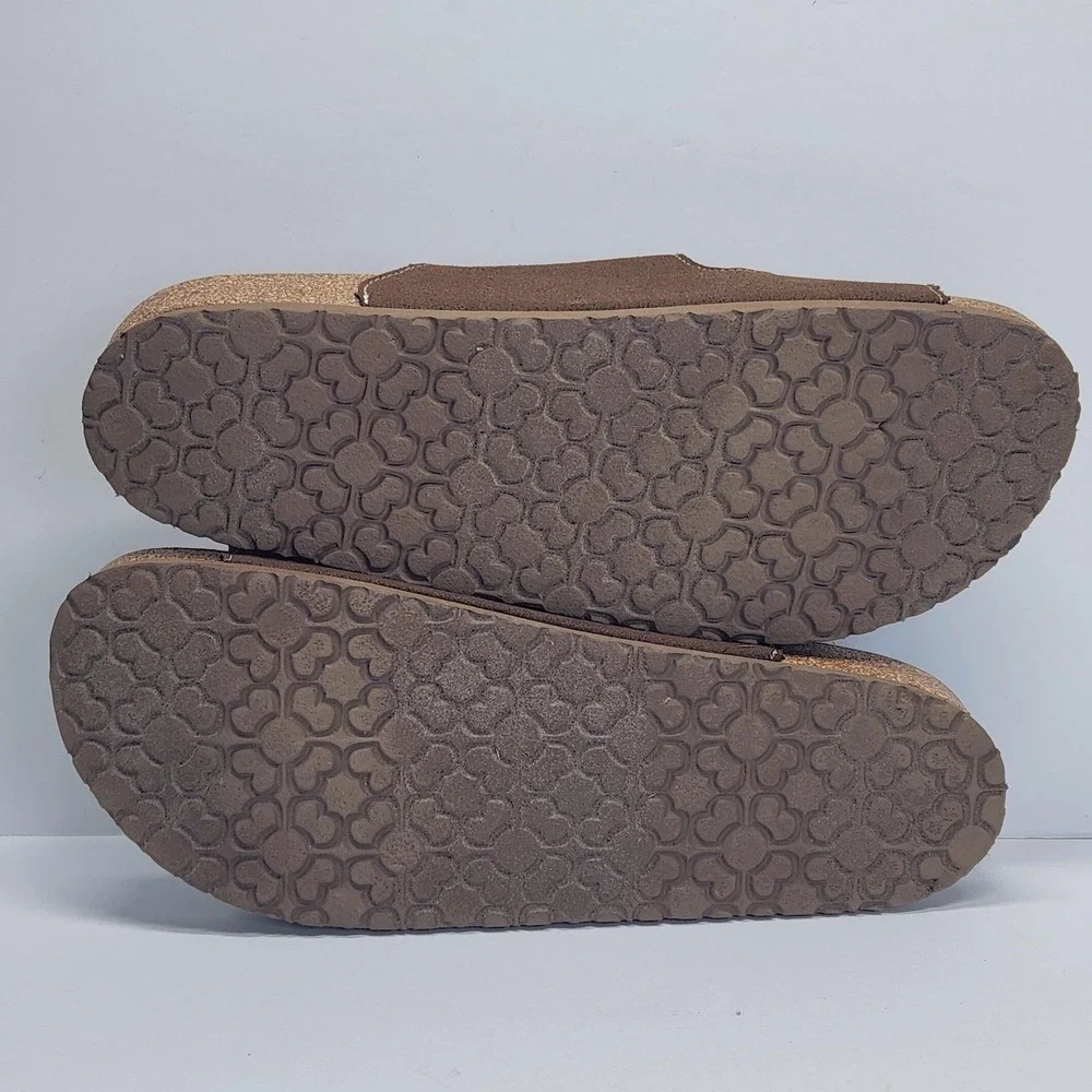 Skechers Sandals Womens Size 10 Brown Luxe Foam Slide On Adjustable EUC SN 56176 - Picture 9 of 10